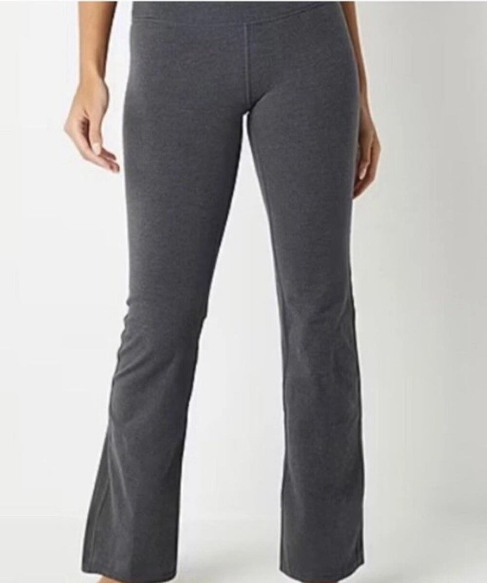 NWT Xersion EverPerform Plus 2X Quick-Dri Yoga Pant Dark Heather Grey Boot Cut